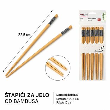 KMT Printovane šiljaste štapiće – 5 parova - Praktičan kuhinjski set