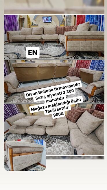 mebel masa: Künc divan, Yeni, Açılan, Bazalı, Nabuk, Ödənişli çatdırılma