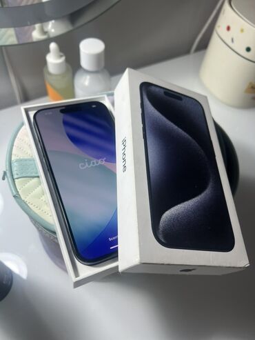 Apple iPhone: IPhone 15 Pro, Б/у, 256 ГБ, Blue Titanium, Коробка, 95 % — 3