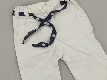 białe letnie sukienki midi: Baby material trousers, 9-12 months, 74-80 cm, Next, condition - Very good