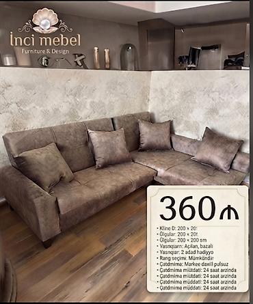 embawood dolab: Künc divan, Yeni, Açılan, Bazalı, Parça, Şəhərdaxili pulsuz çatdırılma — 1