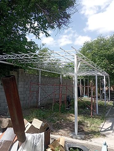 Сварка: Металлический каркас для навеса, предназначенный для создания тени и — 10