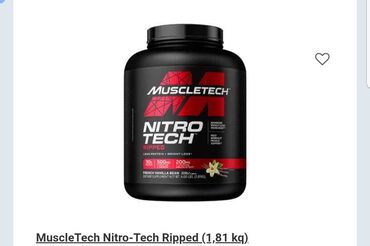 Tərəvəzlər: Məhsul: MuscleTech Nitro-Tech Ripped, 1,81 kq (4.0 lbs) Dad: French