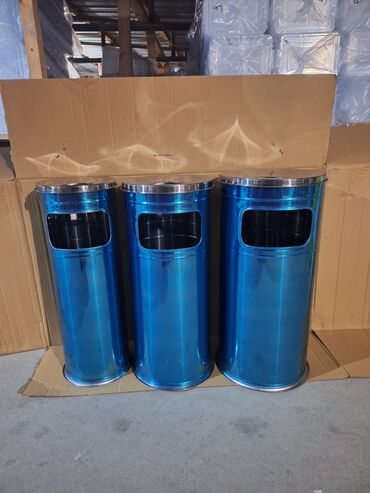 Baklar və çənlər: Məhsul: Daxili/çöl istifadə üçün metal zibil qutuları - Model — 3