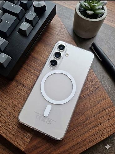 s24 ultra case: MagSafe uyğun şəffaf telefon örtüyü – Samsung Galaxy S24 üçün - Model — 2
