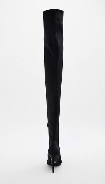 ботфорты stuart weitzman: Сапоги, 38, Zara, Новый, цвет - Черный — 2