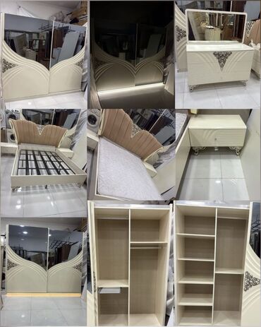 xam mdf: Endirim edildi ❌️Yataq desti 730 azn matras var mdf masin
