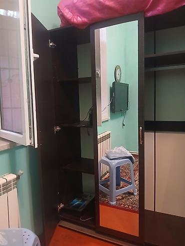 alize puffy: 3 qapılı paltar dolabı - Material: laminat/LDSP, tünd qəhvəyi rəng - — 2
