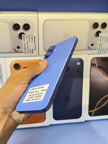 google pixel 1: IPhone 16 Plus, Б/у, 128 ГБ, Синий, Зарядное устройство, Защитное стекло, В рассрочку, 94 % — 5