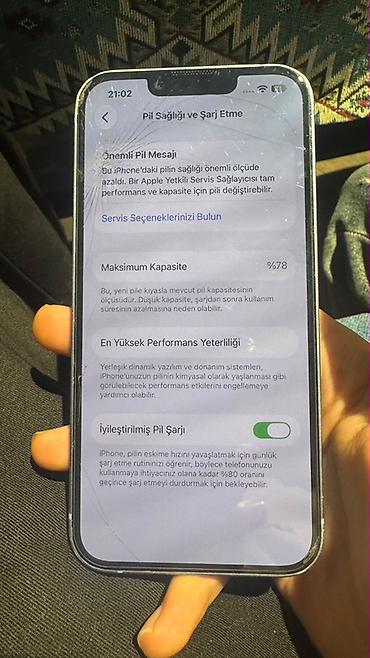usb otg kabel: IPhone 14, 128 GB, Mavi, Simsiz şarj, Face ID, Sənədlərlə — 5