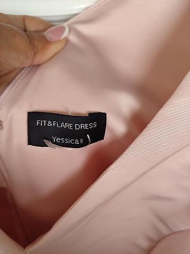ps torba: Elegantna haljina A-kroja, veličina 38 (potpuno NOVA). Svetloružičasta — 6