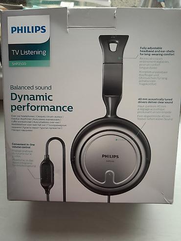philips qulaqlıq: Satılır: Philips TV və kompüter üçün qulaqlıq (6 metr kabel) 90manata — 2