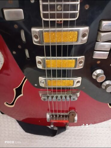 Elektro gitaralar: Elektron gitara, 6 sim, İşlənmiş, Ünvandan götürmə — 17