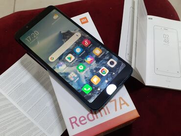 xiaomi mi a3 бу: Xiaomi Redmi 7A, 32 ГБ, цвет - Голубой, 
 Гарантия, Кнопочный, Сенсорный