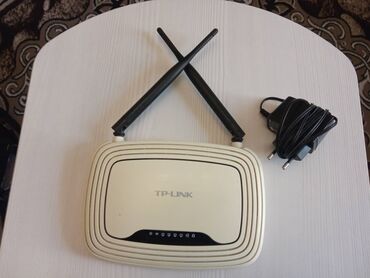 notebook modem: TP-Link Optik modem. İki antenalı TL-WR841N Əla vəziyyətdə. Tam