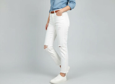 stradivarius spodnie z eko skóry: Stradivarius, Jeans for women, size S