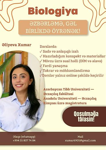 Repetitorlar: Repetitor, Biologiya, Azərbaycan dili, İmtahanlara hazırlıq, Abituriyent hazırlığı — 1