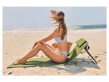 vitapur prekrivaci 4 u 1: Prenosiva ležaljka/plažna prostirka sa naslonom i jastukom - 2-u-1 — 3