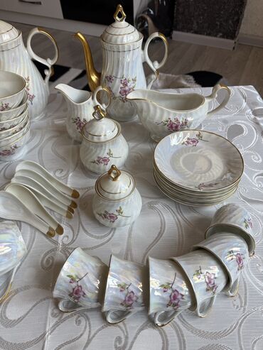 Nahar dəstləri və servizlər: Nahar dəsti, rəng - Ağ, Keramika, 6 nəfərlik, Rusiya — 7