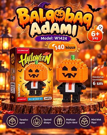 stitch oyuncaq: LELEBROTHER Halloween Mini Blok Dəsti – Model: W1424 6 fərqli model — 3