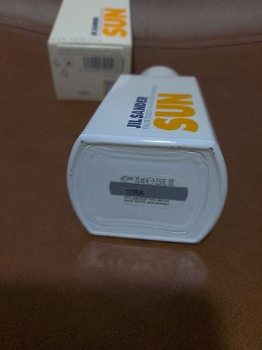 nuxe kozmetika: Jil Sander,Sun,zenski,75 ml.Koriscen.Ima vise od polovine .U roku.I — 5