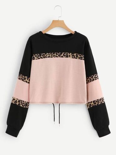 top s perjem: 2XS (EU 32), Leopard, krokodil, zebra, bоја - Šareno