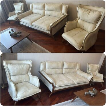 xacmaz divan: Saloglunun Divan kreslo dest satilir 1400 azn.(alinib 2750 azn)Demek