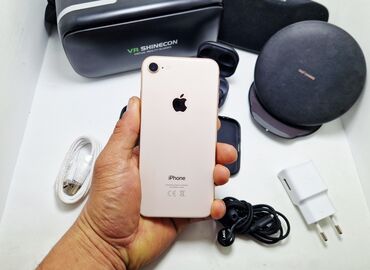 Apple iPhone: IPhone 8, Б/у, 128 ГБ, Коралловый, Чехол, 100 % — 1