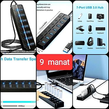 studio monitoru: 12-si, 10-u, 8-i, 7-si, 6-sı 1-ində USB GENİŞLƏNDİRİCİLƏR ( — 6