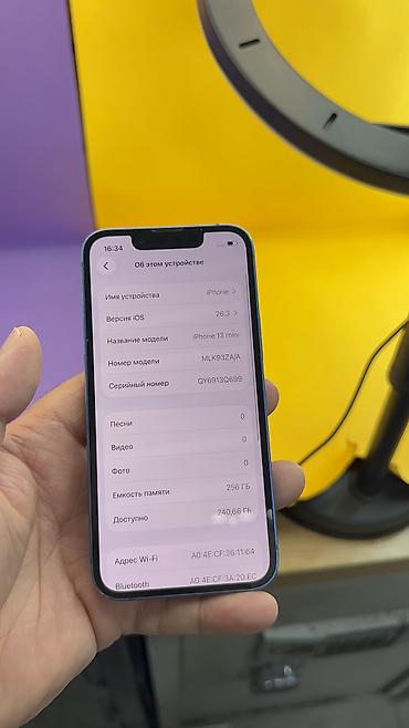 Apple iPhone: IPhone 13 mini, Б/у, 256 ГБ, 100 % — 9