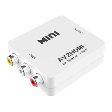 av ресивер: Переходник преобразователь Mini 1080P UP Scaler AV to HDMI б/к