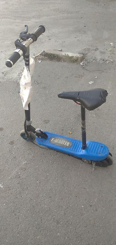 elektrikli scooter tap az: Elektrikli skuter – oturacaqlı model - Rəng: mavi gövdə, “E-SCOOTER” — 3