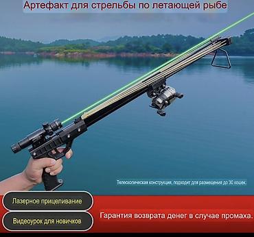 Артефакт для стрельбы по летающей рыбе — комплект для рыбалки-стрельбы lalafo.kg да Артефакт для стрельбы по летающей рыбе — комплект для рыбалки-стрельбы