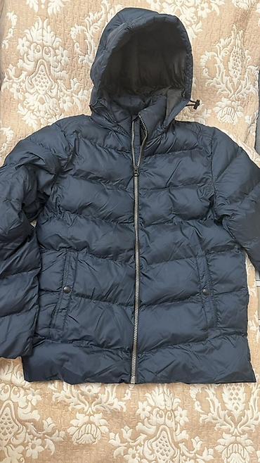 big xxl: Пуховик с капюшоном мужской, синего цвета б/у Заказывали с Америки — 3