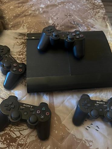 ps3 hard disk: Sony PlayStation 3 Super Slim oyun konsolu İCİNDƏ 26 OYUN VAR - — 1