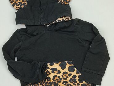 czarny rozpinany sweterek: Bluza, 3-4 lat, 98-104 cm, stan - Dobry