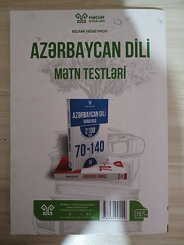 evdarliq kitabi: Məhsul: Azərbaycan dili – Mətn Testləri (XI sinif) Nəşriyyat: Hədəf — 2