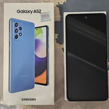 Samsung: Samsung Galaxy A52, 128 GB, rəng - Mavi, Sensor, Barmaq izi, İki sim kartlı