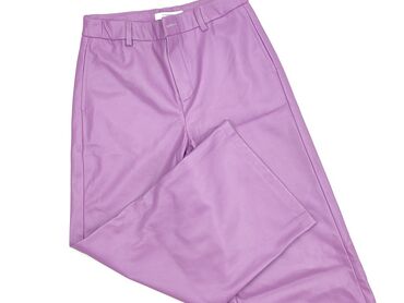 woskowane spodnie z wysokim stanem stradivarius: Material trousers, Reserved, 10 years, 134/140, condition - Perfect