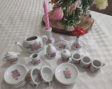 cay desdi: Çay dəsti, rəng - Ağ, Keramika — 1