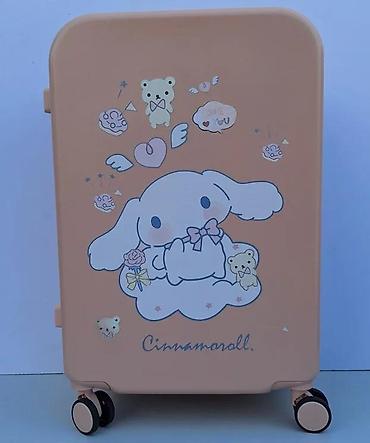 Putni koferi i torbe: Kofer za putovanja – Cinnamoroll dizajn, ružičasta boja - Tvrda — 26