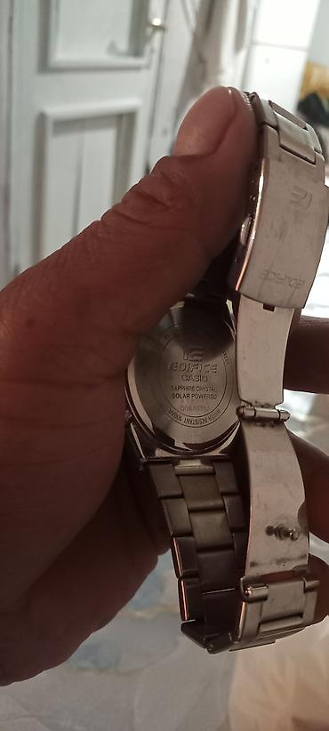 casio edifice saat: Casio Edifice kişi qol saatı - Model xətti: Edifice (arxa qapaqda — 2