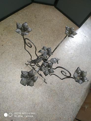 Подсвечники: Кованый подсвечник, ручная работа. Высота 52 см. Ширина 42 см — 8