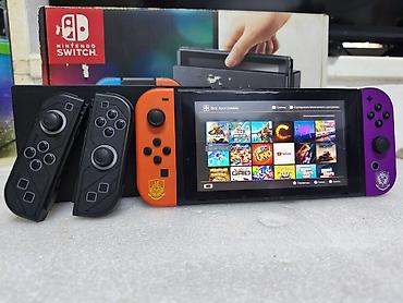Прошитый Nintendo switch 128гб флэшка. В очень хорошем комплекте. На