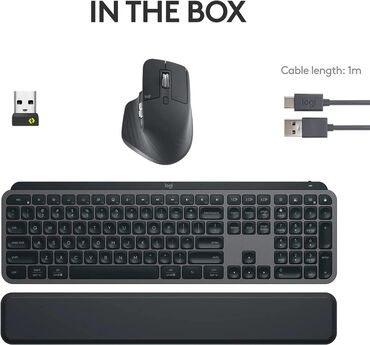 mx master 3: Продаю комбо-набор клавиатуры, мышки и подставки для рук фирмы