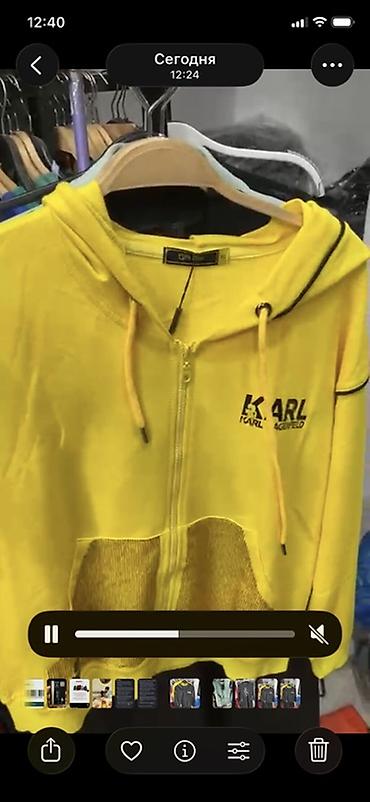 is geyimi: Svitşot, Karl Lagerfeld, XS, rəng - Sarı — 1