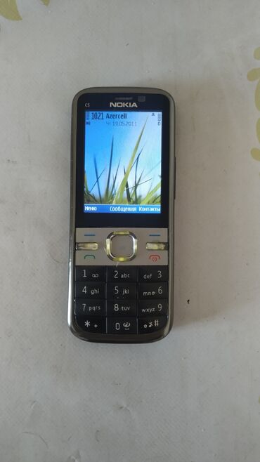 nokia 6730: Nokia C5, < 2 GB Memory Capacity, rəng - Gümüşü, Zəmanət, Düyməli