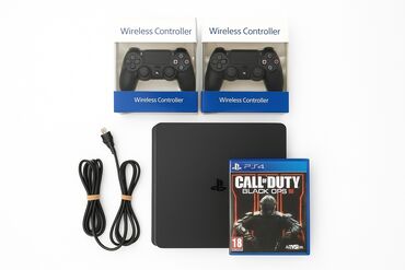airpods 4: Ps4 silim 865gb yaddaş ilə bütün qoşulma şunurları verilir içində