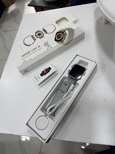 Aksesuarlar: WS8 Ultra Multi‑Function Smart Watch Xüsusiyyətlər: - Böyük kvadrat — 1
