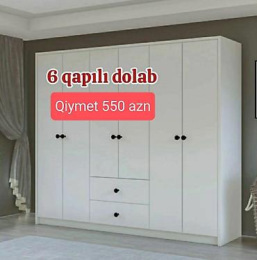 Paltar dolabları, qarderoblar: Yeni, 3 qapılı, Güzgülü, Ağ, Digər material, Açılan, Düz dolab — 19